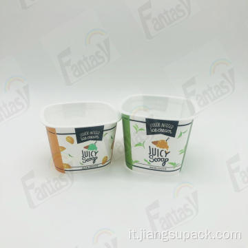 Da 200 ml di tazza di yogurt pp logo personalizzato